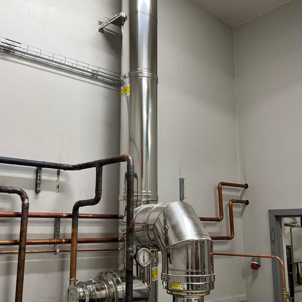 Skorsten 200 värmecentral - 6 meter 25 mm isol. - Pannproffsen AB