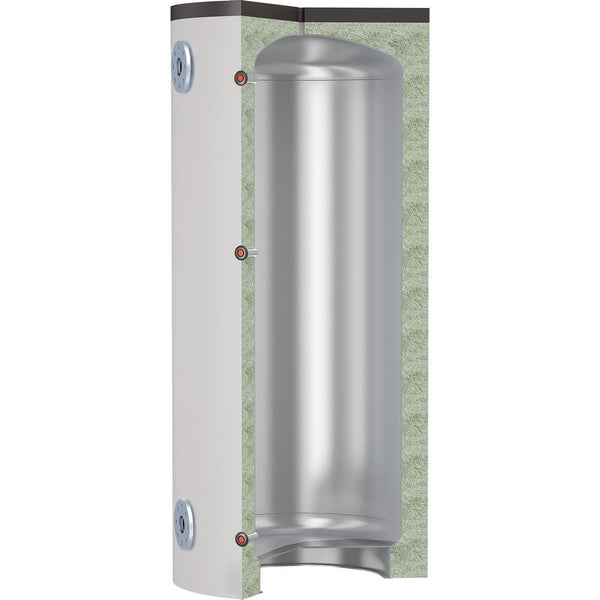 Kompakt ackumulatortank 2500–20000L med flänsade anslutningar - Pannproffsen AB