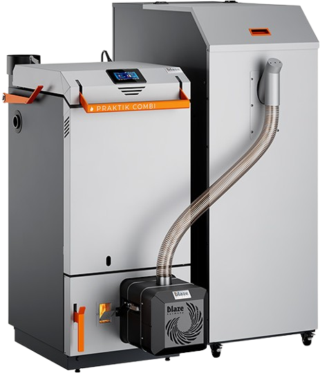 Kombipanna ved & pellets Blaze Praktik 25-40kW