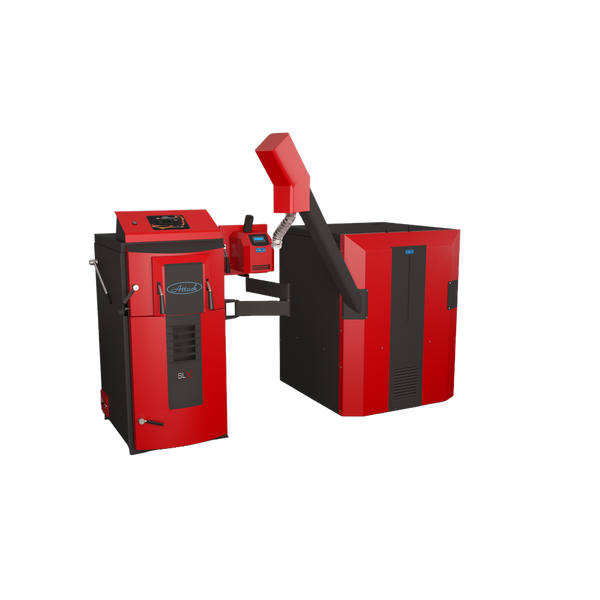 Kombipanna ved & pellets Attack SLX 20-35kW