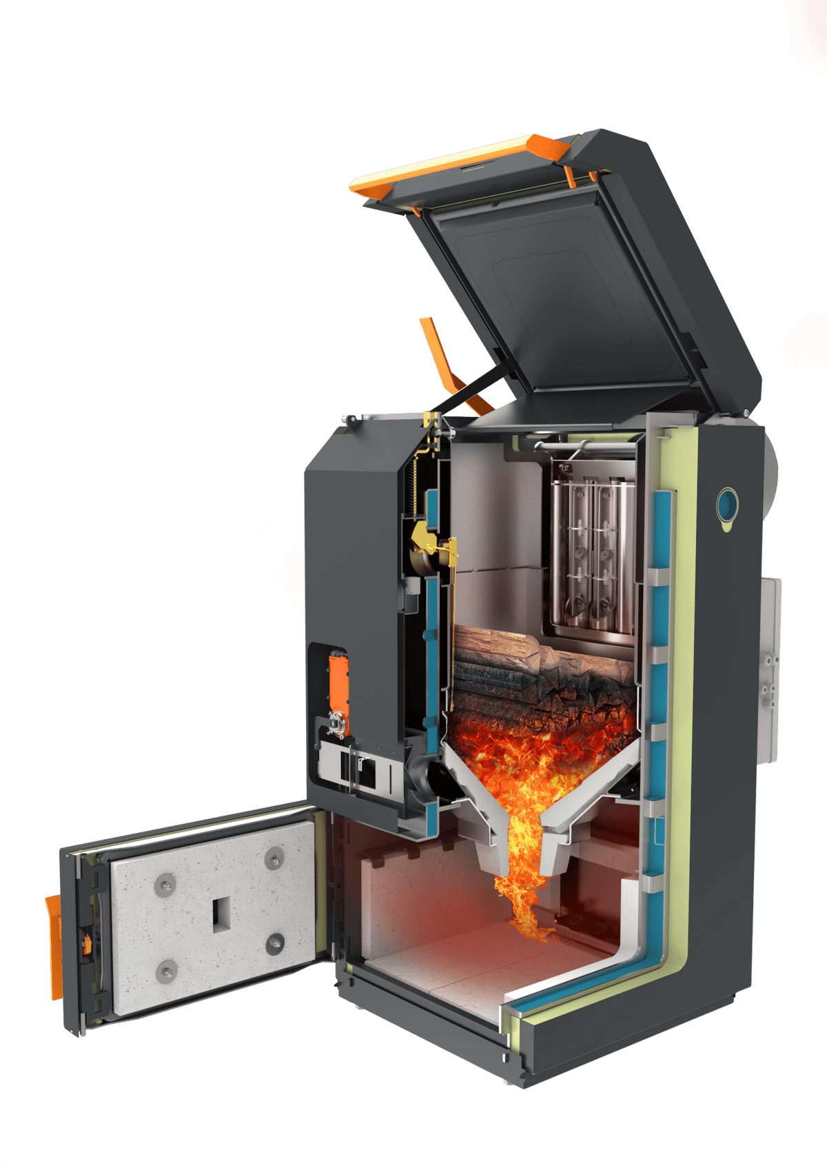 Kombipanna ved & pellets – Blaze Green Combi 18 - 33 kW - Pannproffsen AB