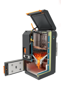 Kombipanna ved & pellets – Blaze Green Combi 18 - 33 kW - Pannproffsen AB